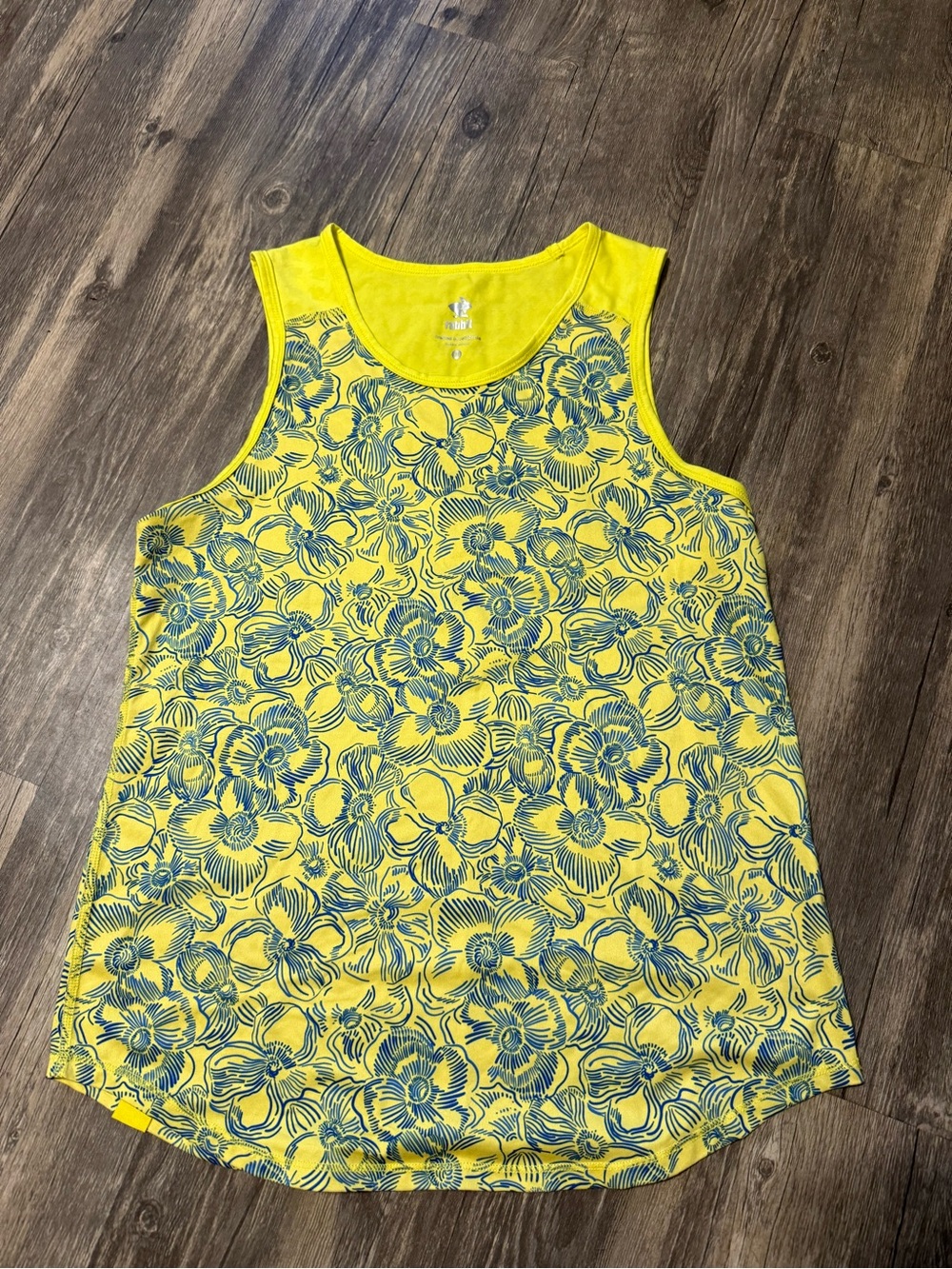 Rabbit Yellow Floral Sleeveless Tank Top
